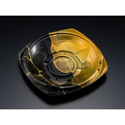 リスパック 丼容器 海専丼180B浅 ゆうりゅう金 RRKS304 1袋(50個)（直送品）