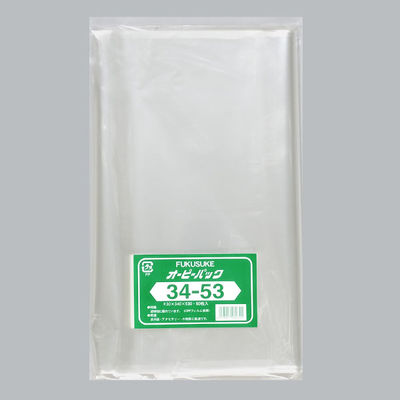 福助工業 OPP袋 オーピーパック テープなし 34-53 50枚入 0840793 1袋(1個)（直送品）
