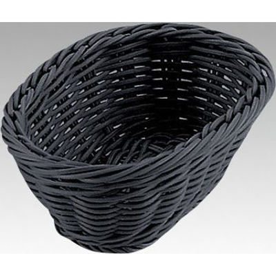 トーダイ 樹脂バスケット OV-130-BK小判型バスケット 15型 ブラック 01013015 1袋(1個)（直送品）
