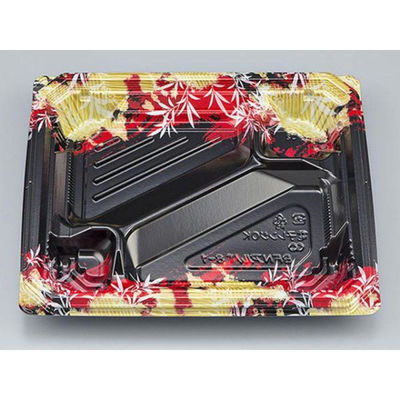 シーピー化成 弁当容器 BFNアルバ8-1みお赤本体 0280108017245 1袋(50個)（直送品）