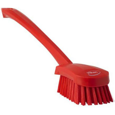 ヴァイカン ブラシ ロングハンドルブラシ(ハード)レッド 41864 1個（直送品）