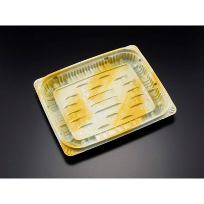 リスパック 惣菜容器 バイオデリカ キープ350B K-おんわイエロー RHIK665 1袋(50個)（直送品）