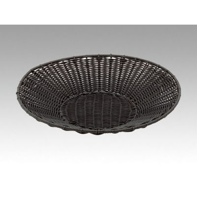 トーダイ 樹脂バスケット VT-300-BK丸型 トレー 30型 ブラック 010V30BK 1袋(1個)（直送品）