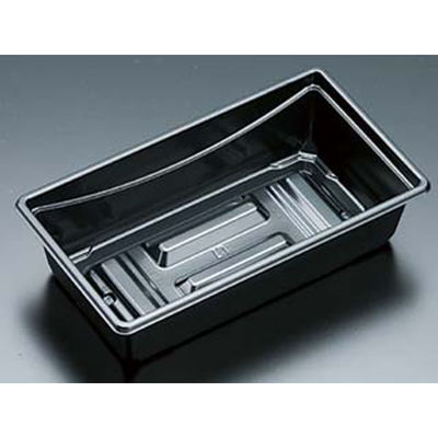 リスパック 弁当容器 かさね3B 黒 RHHJ321 1袋(50個)（直送品）