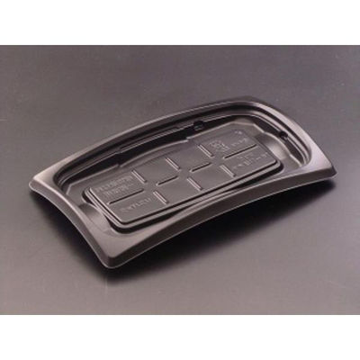 リスパック 惣菜容器 バイオデリカ リッジ18-11B浅黒 RHBH642 1袋(50個)（直送品）