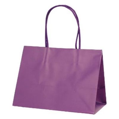 ベルベ  手提袋 マットバッグ KSワイド パープル 1774 100枚(10枚×10)（直送品）