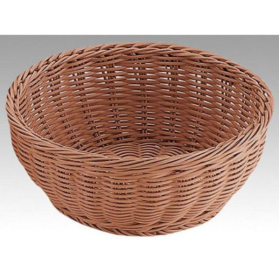トーダイ 樹脂バスケット RO-210-BR丸型バスケット 24型 ブラウン 01021024 1袋(1個)（直送品）