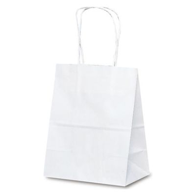 ベルベ 紙袋 自動紐手提袋 T-2 白無地 1217 1袋(25個)（直送品）