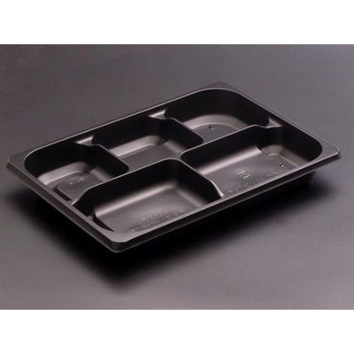 リスパック 弁当容器 饗膳 10 中皿5 黒 RHHK161 1袋(50個)（直送品）