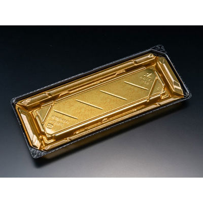 リスパック 寿司容器 バイオPET 美枠寿司 1-5B 箔おし金 FAPR091 1袋(50個)（直送品）