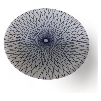 ニシキ 刺身・鮮魚容器 D-25 網目ブルー  2100253150 300枚(25枚×12)（直送品）