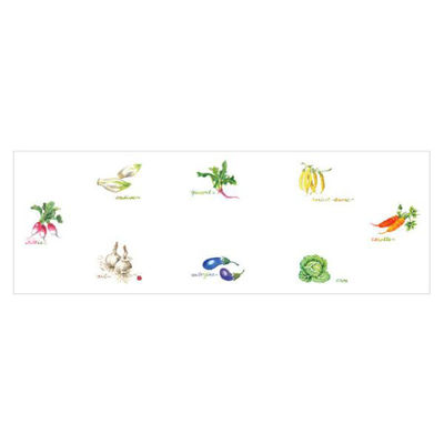 カミイソ産商 テーブルマット おてもとマット No.3467 旬の野菜 77003467 1袋(100枚)（直送品）