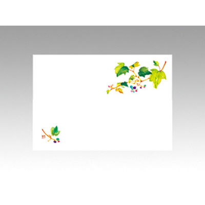 カミイソ産商 テーブルマット 尺3寸 No.270 野ぶどう 72000270 1袋(100枚)（直送品）