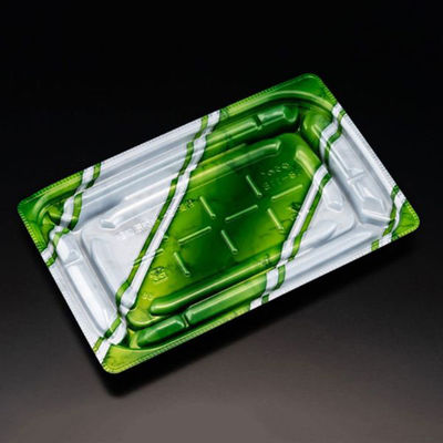 リスパック 惣菜容器 バイオデリカ優枠18-11B K-ルネ緑 RHBU504 1袋(50個)（直送品）