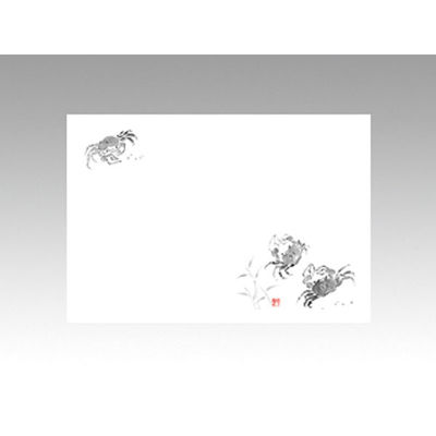 カミイソ産商 テーブルマット 尺3寸 No.106 沢がに 71000106 1袋(100枚)（直送品）