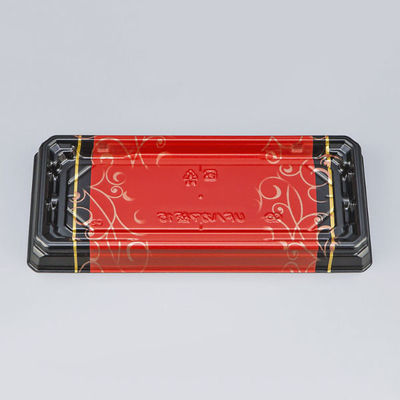 シーピー化成 寿司容器 UFハカマ板15 みつる朱本体 0597115008975 1袋(50個)（直送品）