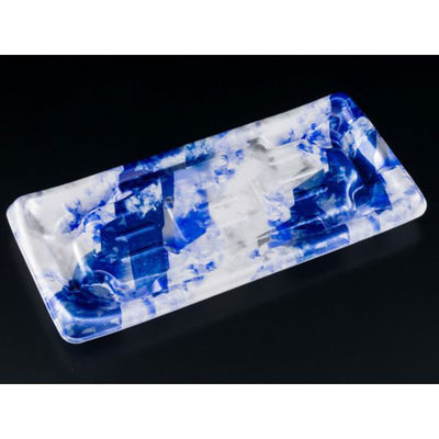 リスパック 刺身・鮮魚容器 わざ盛35B 氷晶青 FLHD132 1袋(50個)（直送品）