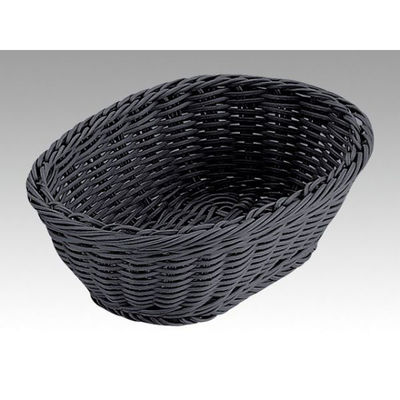 トーダイ 樹脂バスケット OV-133-BK小判型バスケット 24型 ブラック 01013324 1袋(1個)（直送品）