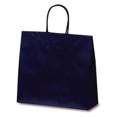 ベルベ 紙袋 マットバッグ M ネイビー 1065 1袋(10個)（直送品）