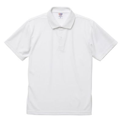 United Athle 2020-01ドライカノコポロシャツ ホワイト XL 20200151 1袋(1個)（直送品）