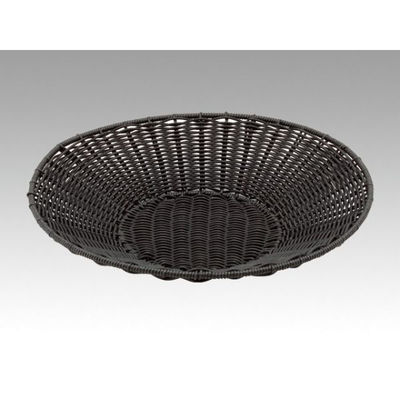 トーダイ 樹脂バスケット VT-400-BK丸型 トレー 40型 ブラック 010V40BK 1袋(1個)（直送品）