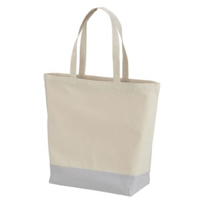 United Athle 1460-01 キャンバストートバッグ ナチュラル・ライトグレー L 14600145204 1袋(1個)（直送品）