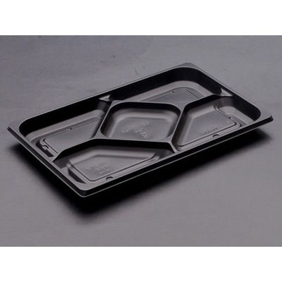 リスパック 弁当容器 饗膳 150中皿7 黒 RHHK581 1袋(50個)（直送品）