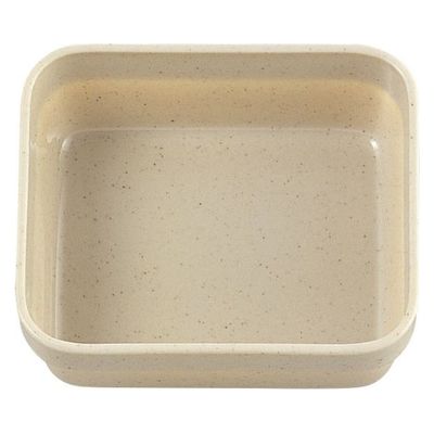 タカギ産業  弁当容器 ハーフライス [本体]ストーン [蓋]透明・胡蝶蘭 1051499 100枚(10枚×10)（直送品）