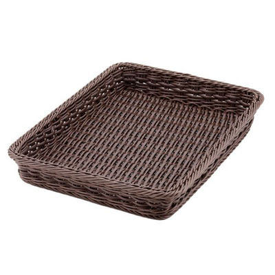 トーダイ 樹脂バスケット BB-440-DBRベーカリーバスケット 40型 ダークブラウン 01044040 1袋(1個)（直送品）