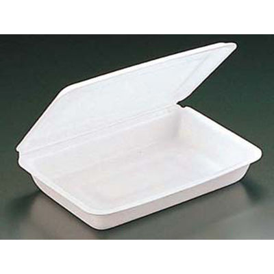 リスパック 弁当容器 折り蓋 中B 白 RLBE055 1袋(100個)（直送品）
