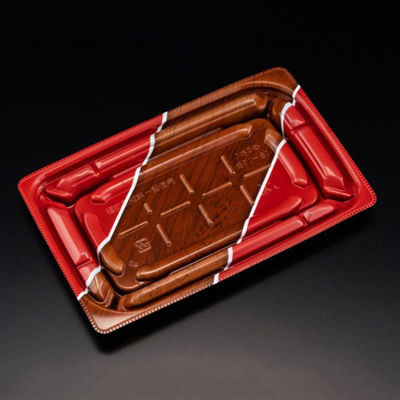 リスパック 惣菜容器 バイオデリカ優枠18-11B K-とうび赤 RHBU502 1袋(50個)（直送品）