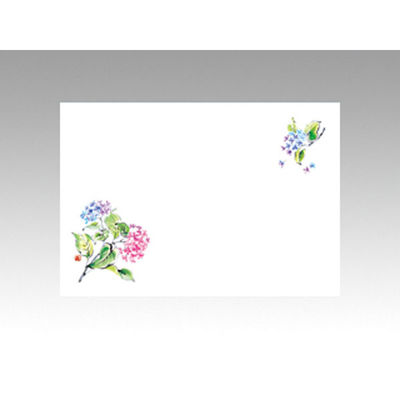 カミイソ産商 テーブルマット 尺3寸 No.220 あじさい 72000220 1袋(100枚)（直送品）