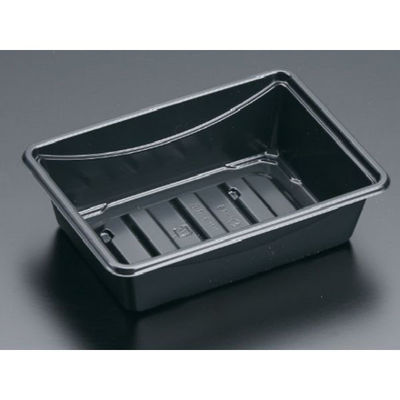 リスパック 弁当容器 かさね1B 黒 RHHJ301 1袋(50個)（直送品）