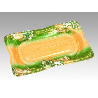 シーピー化成 寿司容器 SF華皿13 小町緑 本体 0275613004665 1袋(50個)（直送品）