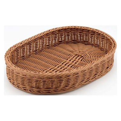 トーダイ 樹脂バスケット BB-4028T-BR小判型 バスケット 40型 高 ブラウン 01028TBR 1袋(1個)（直送品）