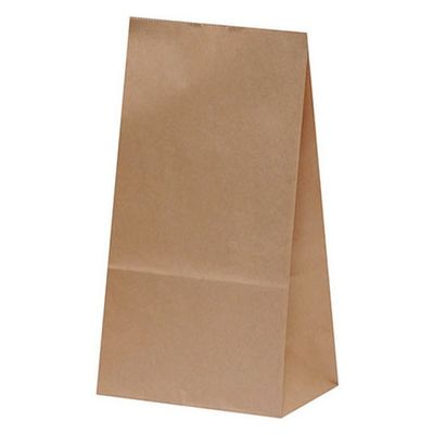 パックタケヤマ 惣菜袋 H4 耐油角底袋 茶無地 XZT55301 1袋(100個)（直送品）