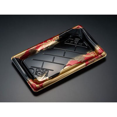 リスパック 寿司容器 美鮮盛 2-5B れいめい赤 RSAR302 1袋(50個)（直送品）