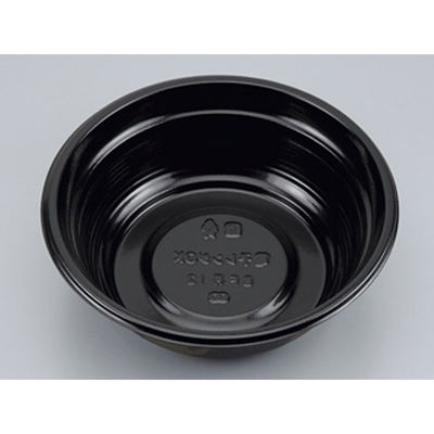 シーピー化成 どんぶり容器 BF丼13 黒つづみ本体 0142113001145 1袋(50個)（直送品）