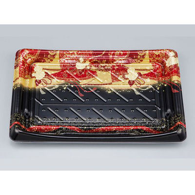 シーピー化成 寿司容器 SFうま皿36 優赤本体 0276936007085 1袋(50個)（直送品）