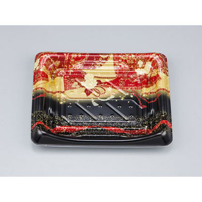 シーピー化成 寿司容器 SFうま皿23 優赤本体 0276923007085 1袋(50個)（直送品）