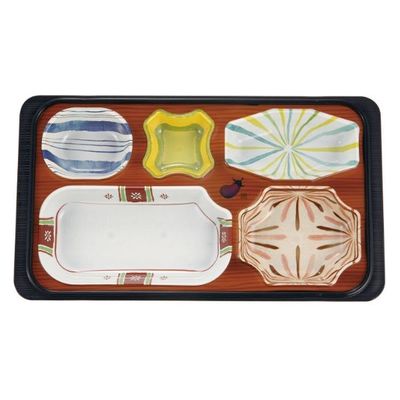 タカギ産業  弁当容器 PR-18 [本体]紺・内A [蓋]黒・新やさい(にんじん)盛蓋 1155799 100枚(10枚×10)（直送品）