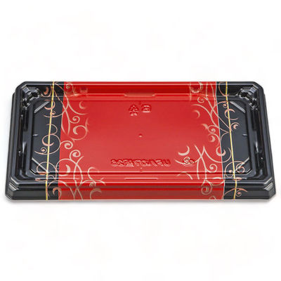 シーピー化成 寿司容器 UFハカマ板26 みつる朱本体 0597126008975 1袋(50個)（直送品）