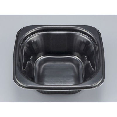 シーピー化成 どんぶり容器 TNランチ丼17 黒 本体 645604 1袋(50個)（直送品）