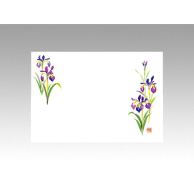 カミイソ産商 テーブルマット 尺3寸 No.268 あやめ 72000268 1袋(100枚)（直送品）