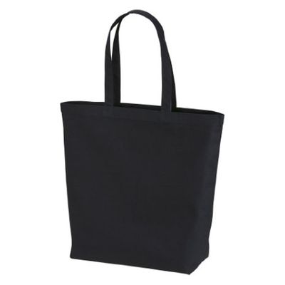 United Athle エコバッグ 1460-01 キャンバストートバッグ ブラック L 14600142 1袋(1個)（直送品）