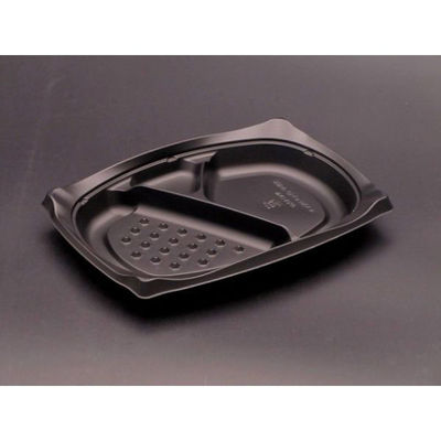 リスパック 饗ロマン10中皿2 黒 RHHR131 1袋(50個)（直送品）