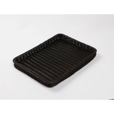 トーダイ 樹脂バスケット BB-4030-BKベーカリーバスケット 薄型30型 ブラック 010B30BK 1袋(1個)（直送品）