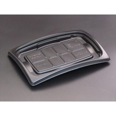 リスパック 惣菜容器 バイオデリカ リッジ18-12B浅黒 RHBH682 1袋(50個)（直送品）