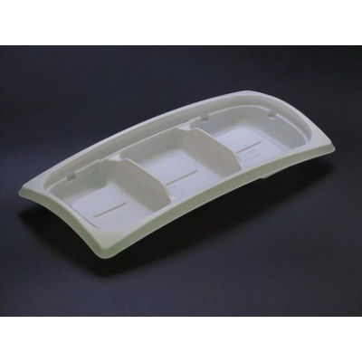 リスパック 惣菜容器 バイオデリカ リッジ22-11B 3S-1 白 RHBH841 1袋(50個)（直送品）