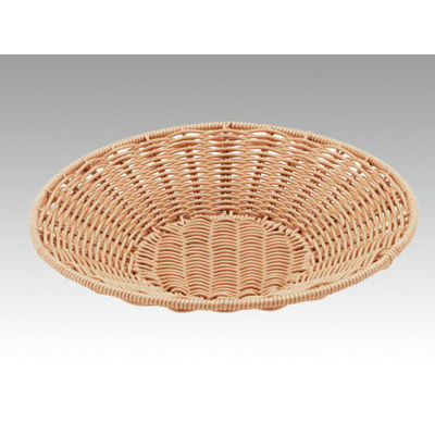 トーダイ 樹脂バスケット VT-400-IV丸型 トレー 40型 アイボリー 010V40IV 1袋(1個)（直送品）